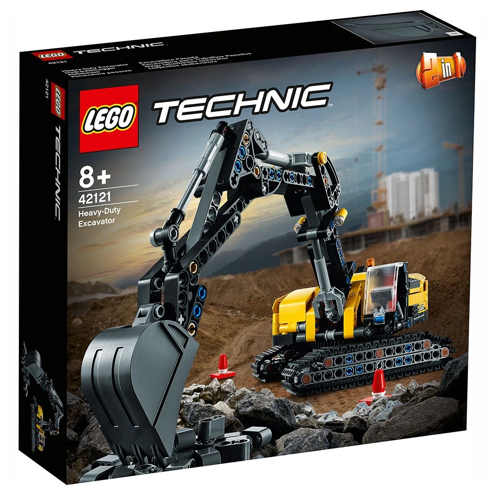 Bộ lắp ráp Xe Máy Xúc Hạng Nặng - LEGO Technic 42121 Heavy Duty Excavator (569 Chi Tiết)