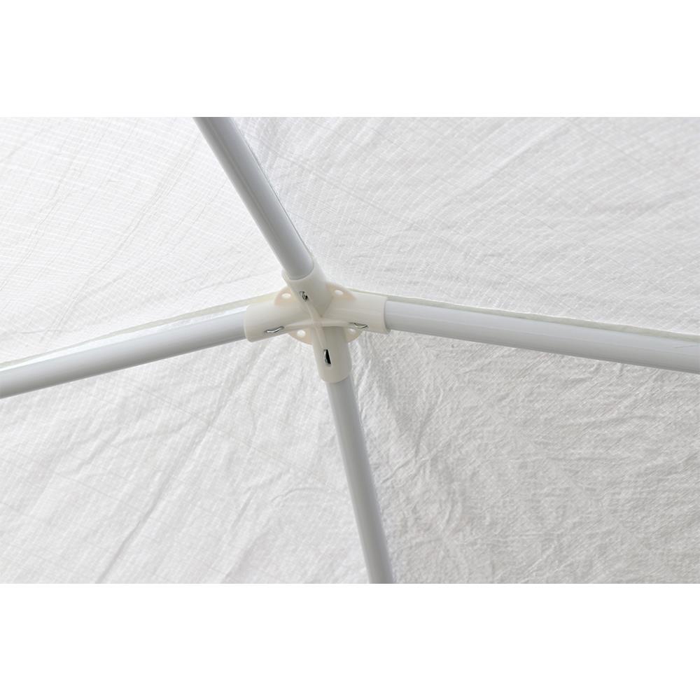 HomeBase Lều cắm trại polyester khung thép dễ lắp ráp W200xH230xD200cm màu trắng