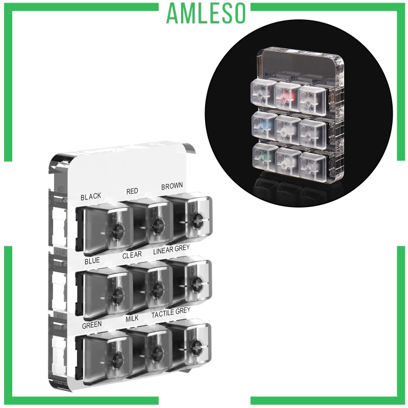 [AMLESO] Sampler Keycap MX Switch Tool 9-Key Switch Tester for Cherry Keyboard