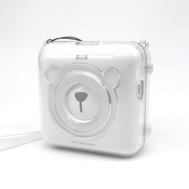 Vỏ Nhựa PVC Trong Suốt Cho Máy In PeriPage A6 Mini Kèm Dây Đeo