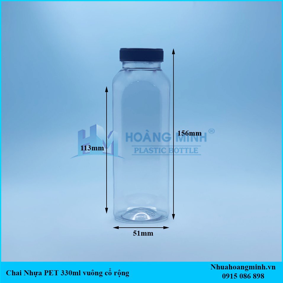 Sỉ Combo 50 chai (tròn, vuông, vuông vát) 330ml cổ rộng- 400ml cổ rộng- 500ml cổ rộng