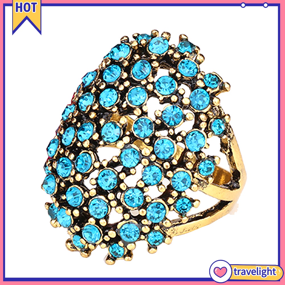 Nhẫn Đính Đá Hình Oval K1 Sang Trọng