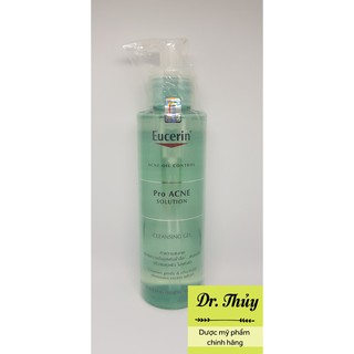 💖♥️ Sữa Rửa Mặt Eucerin Cho Da Dầu Mụn Eucerin Pro ACNE Solution Cleansing Gel 200ml 💖