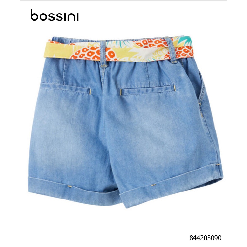 Quần short bé gái kèm thắt lưng xinh xắn Bossini 844203090