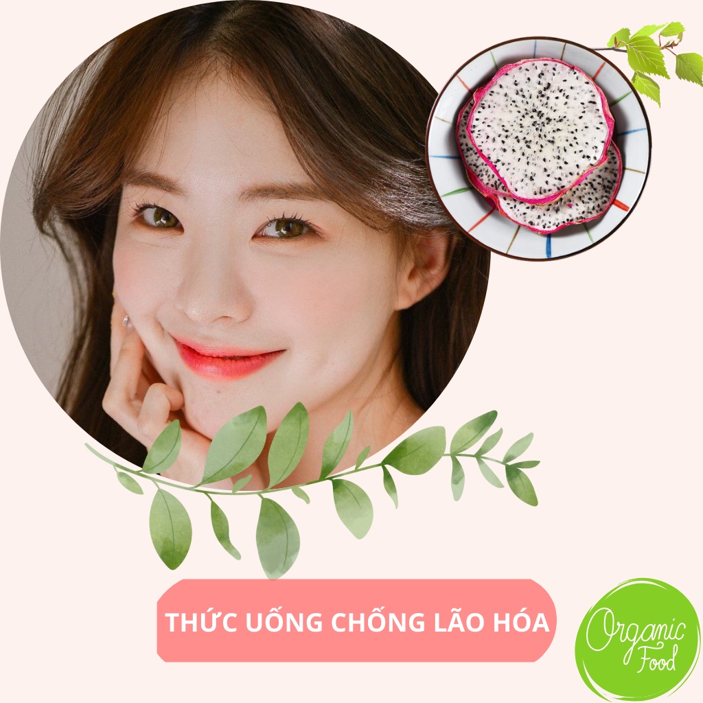 Thanh long thái lát sấy lạnh Robimart gói 100gr - Hàng loại 1 lát đẹp