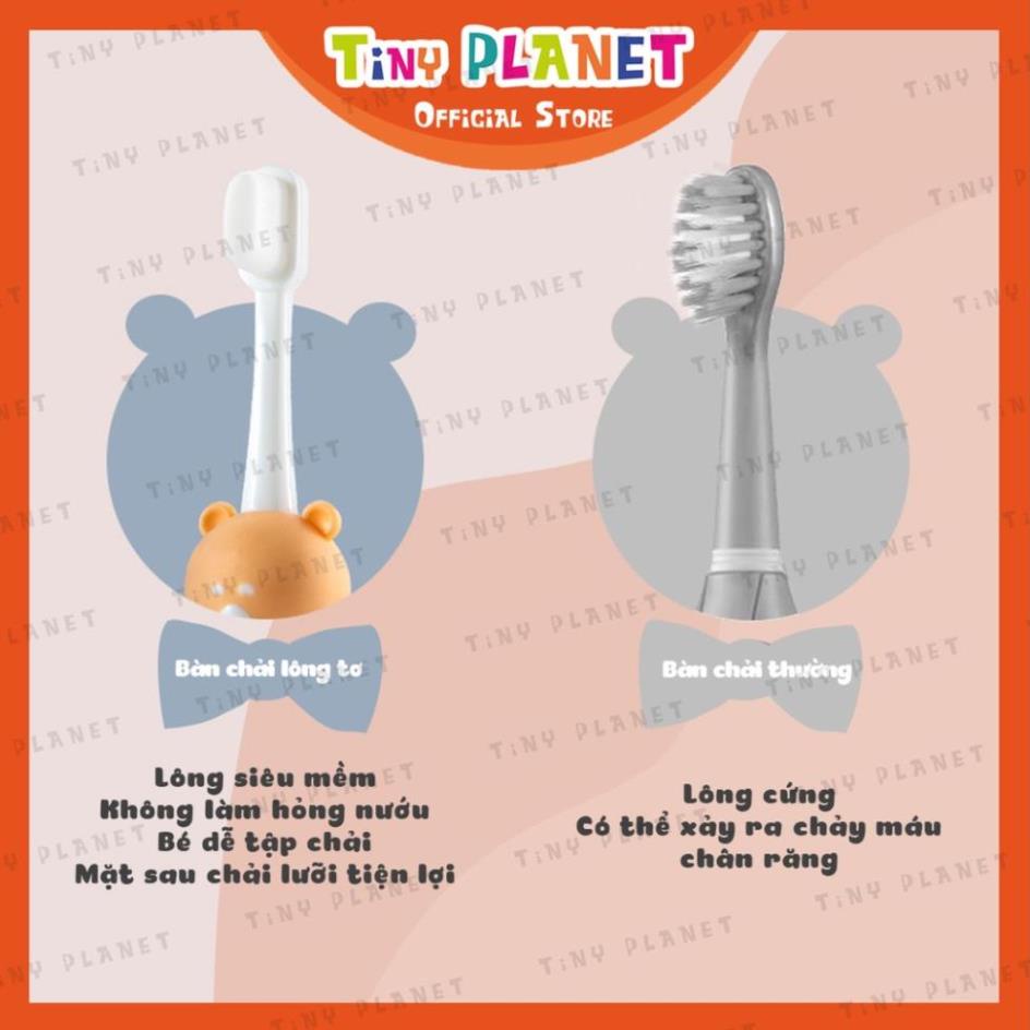 (quà tặng) (BC15075)]Bàn chải đánh răng lông cotton siêu mềm cho bé từ 2 tuổi Mini Soft PK Tkutrang