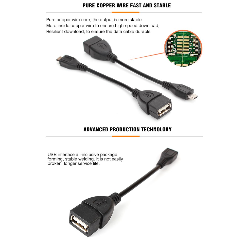 Cáp OTG micro USB, Type C Dùng Chuột, Bàn Phím, Usb Cho Điện Thoại Có Hỗ Trợ OTG - Mrphukien