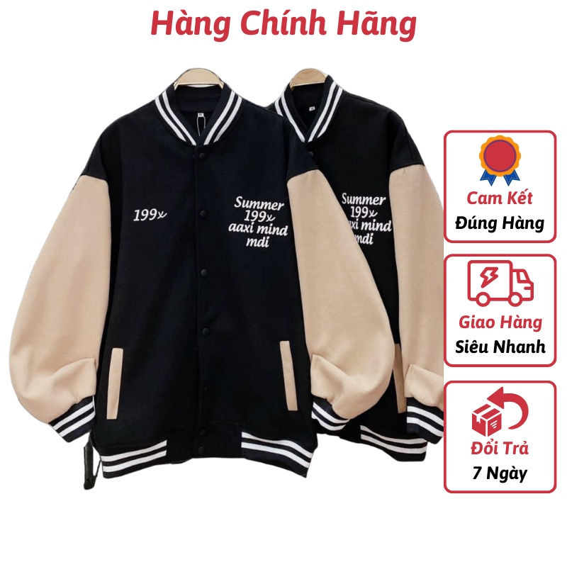 Áo Khoác Nỉ Bomber Summer 199x KNN17 - Chất liệu parachute fabric 2 lớp, bên trong lót vải dù thấm hút mồ hôi | WebRaoVat - webraovat.net.vn