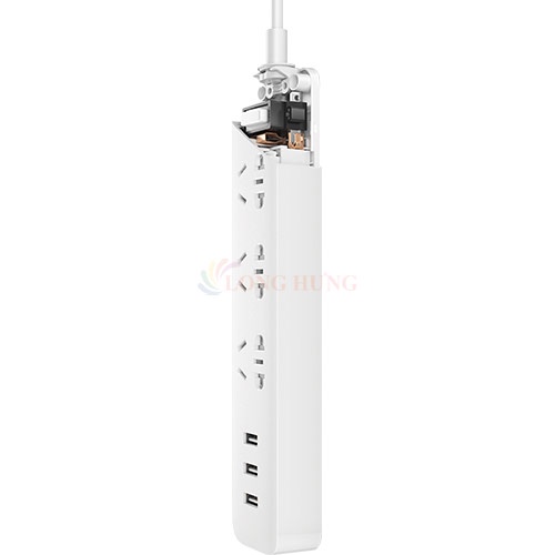 Ổ cắm điện Xiaomi Mi Power Strip 3 cổng 3 USB NRB4027CN/NRB4028CN XMCXB01QM - Hàng nhập khẩu