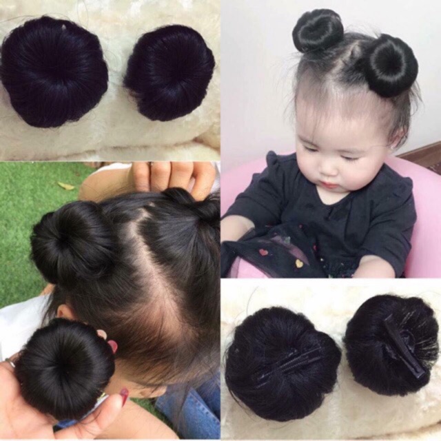 Búi tóc giả baby