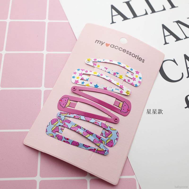 Set 6 kẹp tóc hoạt hình dễ thương cho bé gái