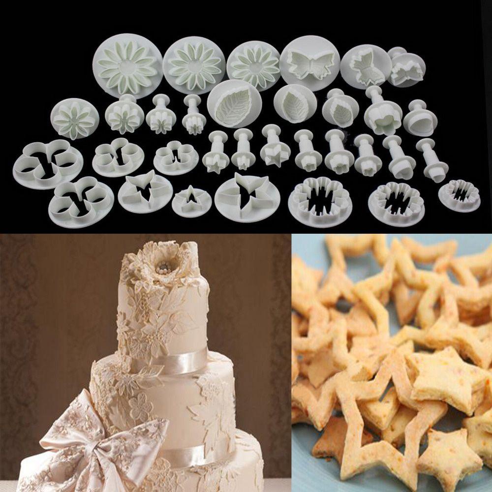 KUNHEV Set 33 Khuôn Cắt Tạo Hình Trang Trí Bánh Kem Mẫu Mới