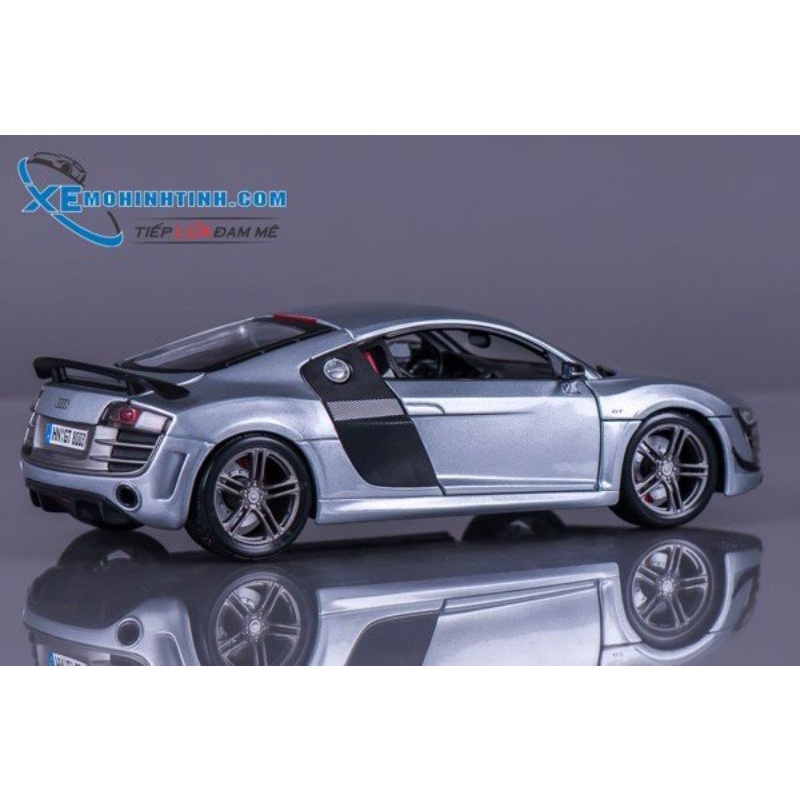 Xe Mô Hình Audi R8 Gt 1:18 Maisto (Bạc)