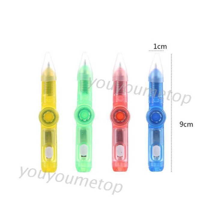 Bút quay ngón tay LED EDC đồ chơi phát sáng trong tối giảm căng thẳng