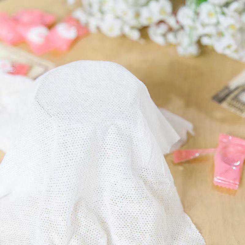 [Hàng mới về] Set 100 khăn giấy dạng nén bằng vải không dệt dùng một lần tiện lợi khi đi du lịch
