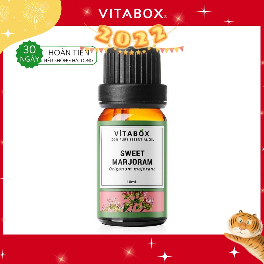 Tinh dầu Kinh Giới Ô Ngọt Sweet Marjoram VITABOX - 100% thiên nhiên nguyên chất - pure essential oil