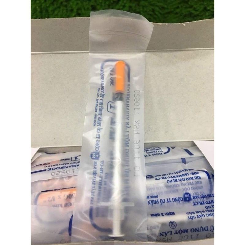 Kim tiểu đường, bơm INSULIN 1ml. Hộp 100c