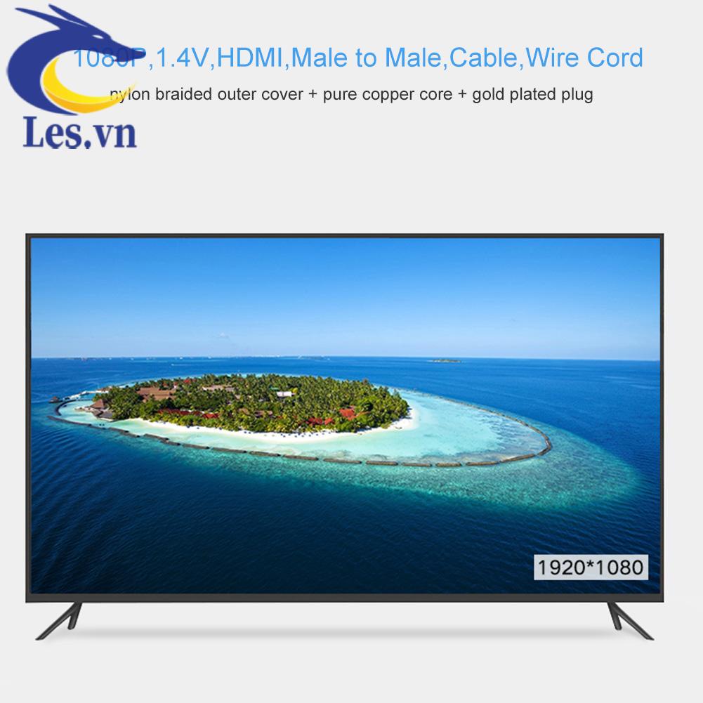 Dây Cáp Bện Nilon 0.5M Tốc Độ Cao 1080P 1.4V HDMI-compatible