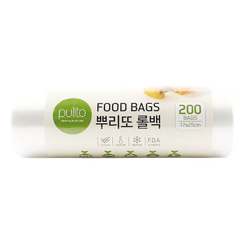 Túi Đựng Thực Phẩm Pulito 200 Túi - Đủ Size