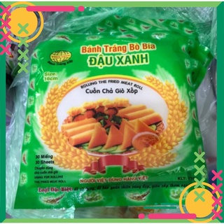 Gói 30 Lá Bánh Tráng Đậu Xanh Bò Bía sz 16 chính hãng