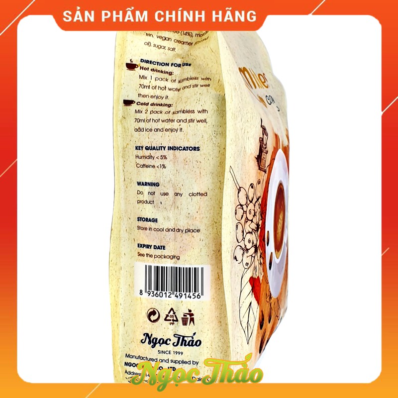 Gói cafe hòa tan thuần chay (Vegan) Kambless Ngọc Thảo | 30 túi | BigBuy360 - bigbuy360.vn