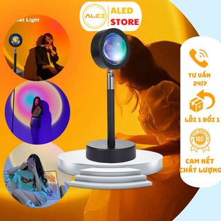 Đèn hoàng hôn SUNSET RGB quay tiktok livestream chụp sản phẩm trang trí 16 màu có điều khiển đèn led để chụp ảnh sống ảo