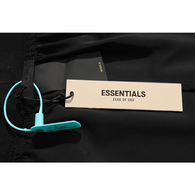 FEAR OF GOD Lounge Short 7th ESSENTIALS FOG 2022SS Homewear Black and White Sports Shorts Casual Loose