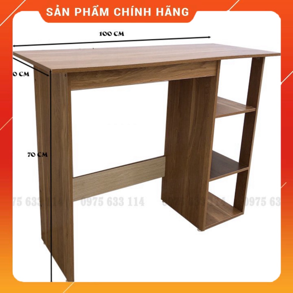 Bàn làm việc kèm kệ sách HỎA TỐCBàn học - Bàn làm việc gỗ MDF thiết kế sang trọng hiện đại và bắt mắt (B1)