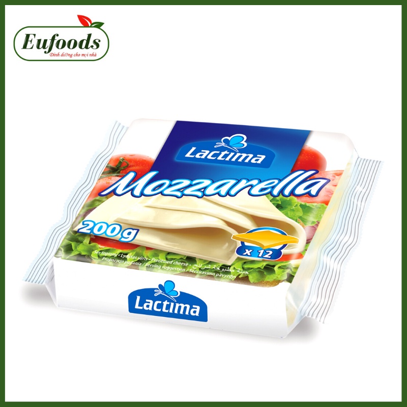 DATE T7/2024 Phô Mai Lát Lactima Mozzarella Ba Lan 200g