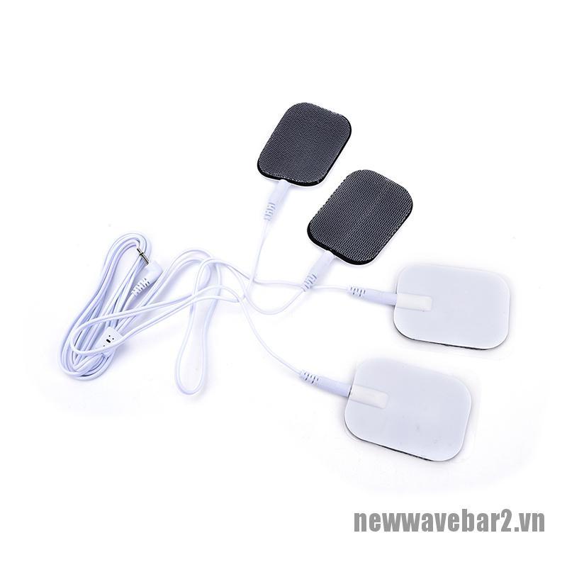 Dây Cáp Điện Với 4 Miếng Dán Cho Máy Massage Jack 2.5mm
