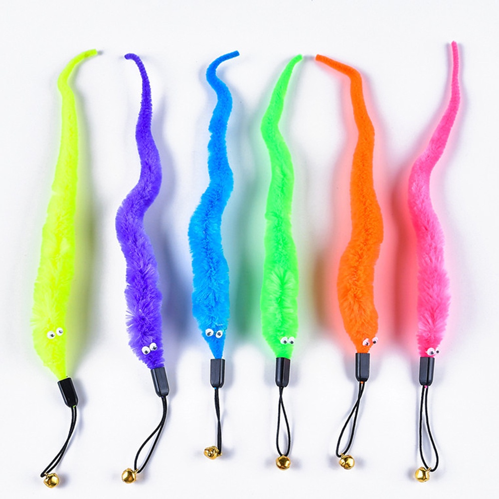 Đồ Chơi Lông Vũ Hình Sâu Dành Cho Mèo Cưng