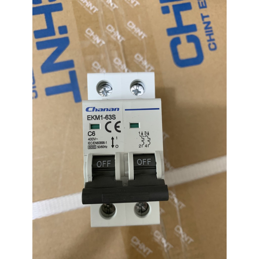 Atomat cài MCB EKM1 63S 2C