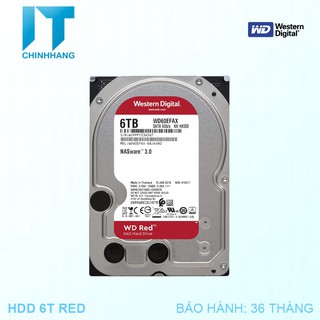 Ổ cứng gắn trong HDD WD 6Tb-SATA3 (RED) - Hàng Chính Hãng