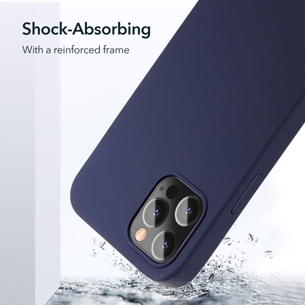 Ốp điện thoại ESR silicon cao su mềm sang trọng cho Iphone 12 Mini 12 Pro / 12 Pro Max