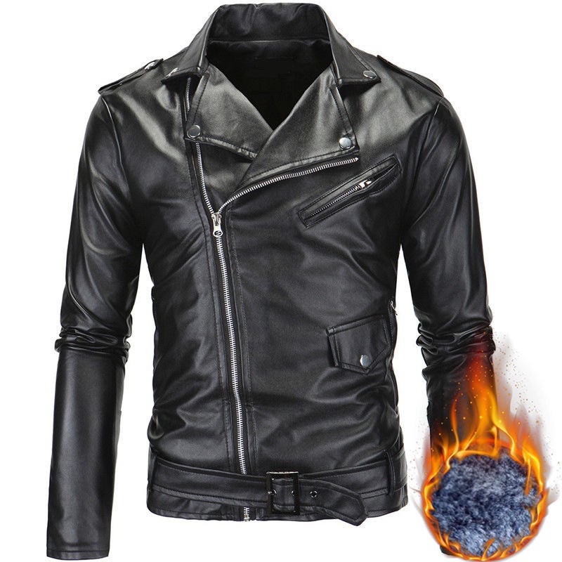 Áo khoác da nam biker jacket thời trang quảng châu cao cấp