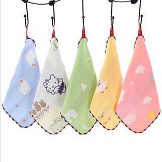 Khăn mặt xô sợi tre 6 lớp cỡ 21*21cm cho bé từ 1 tuổi