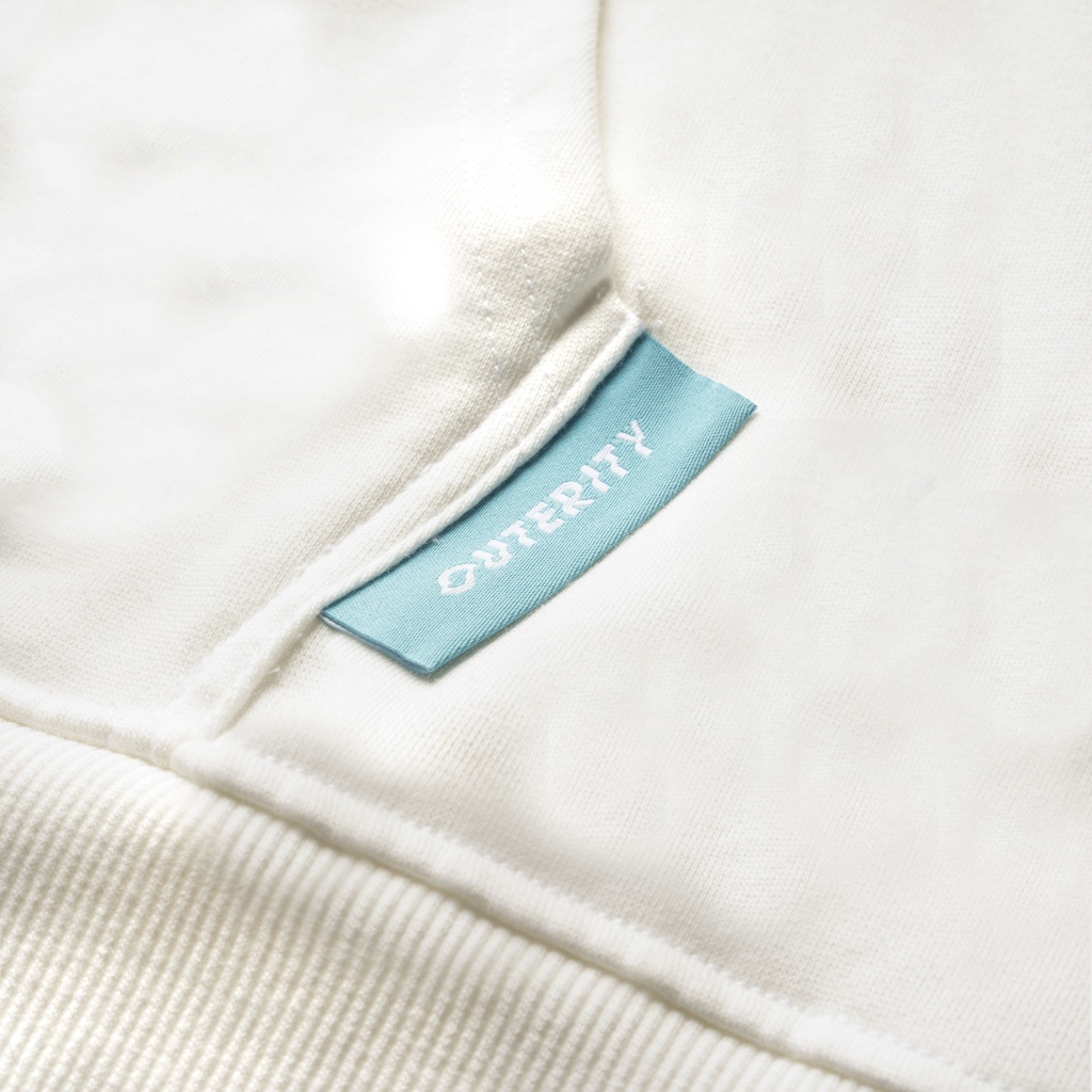 Áo Hoodie Signature / Màu Trắng Nỉ Chân Cua Mỏng ORP208