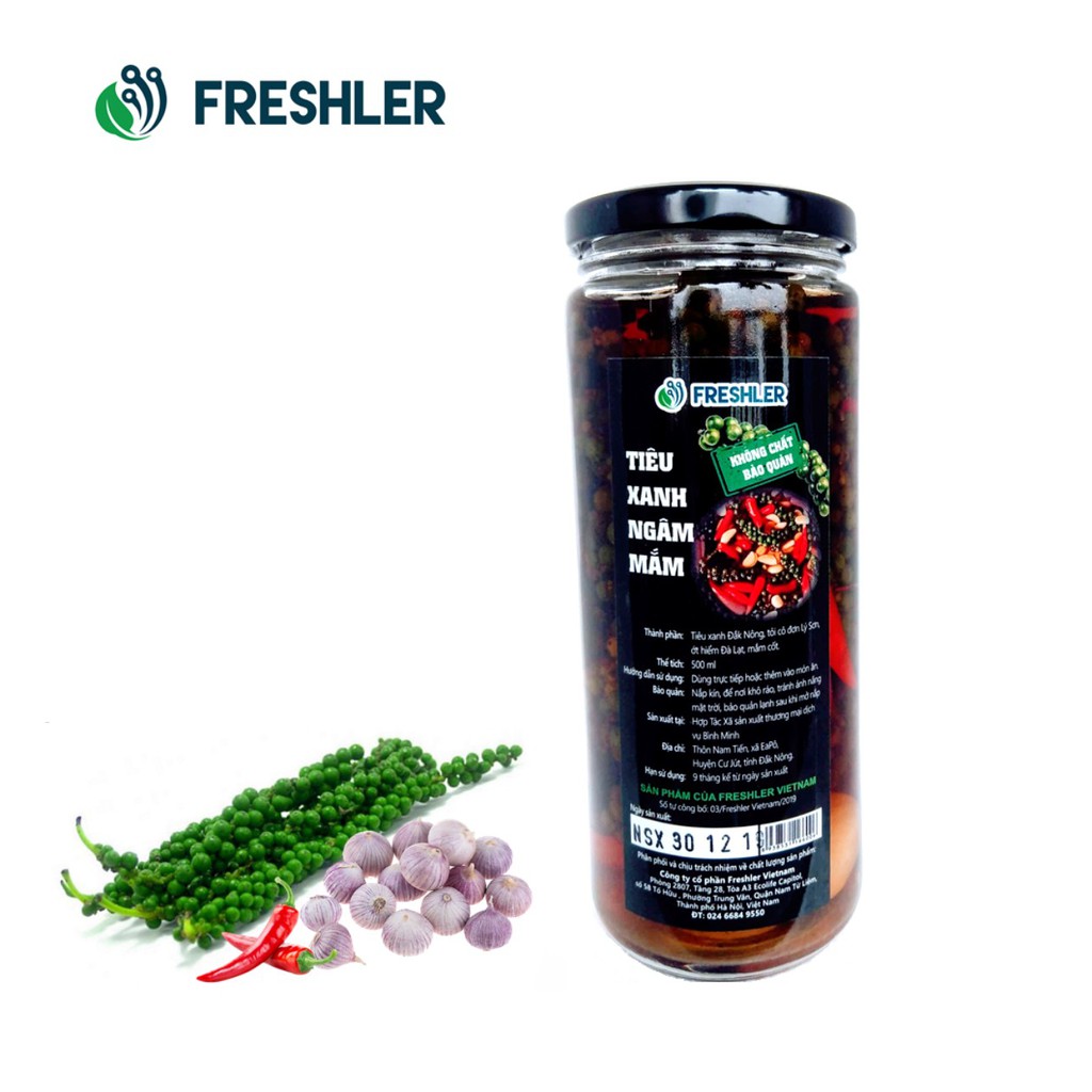 Tiêu Xanh Ngâm Mắm 500ml