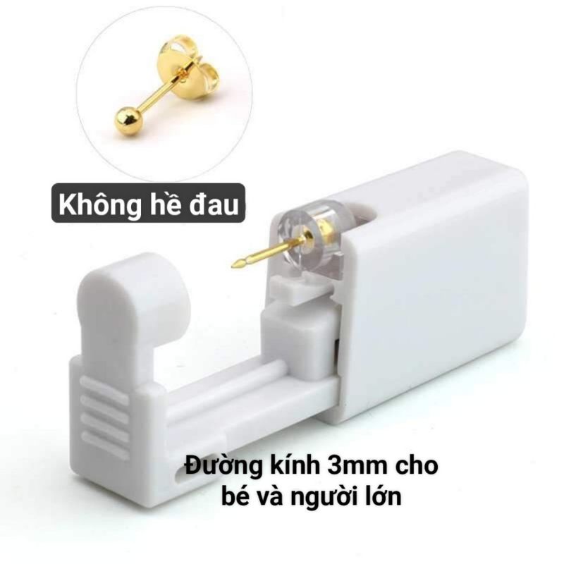 1 Cặp Bấm lỗ tai không đau DaLiA Jewelry dùng 1 lần vô trùng hàng chuẩn