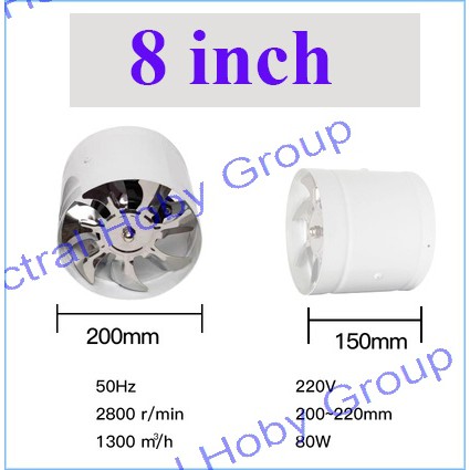 Quạt sắt hút mùi 7inch 8inch 50w 80w 100w sơnphòng tắm nhà bếp kitchen bathroom exhaust fan