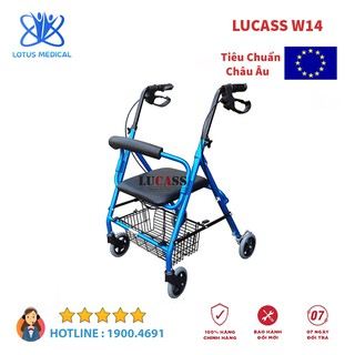 [CHÍNH HÃNG] XE TẬP ĐI LUCASS W-14 – Xe Đẩy Tập Đi Dành Cho Người Già, Người Tai Biến Đi Lại Kém