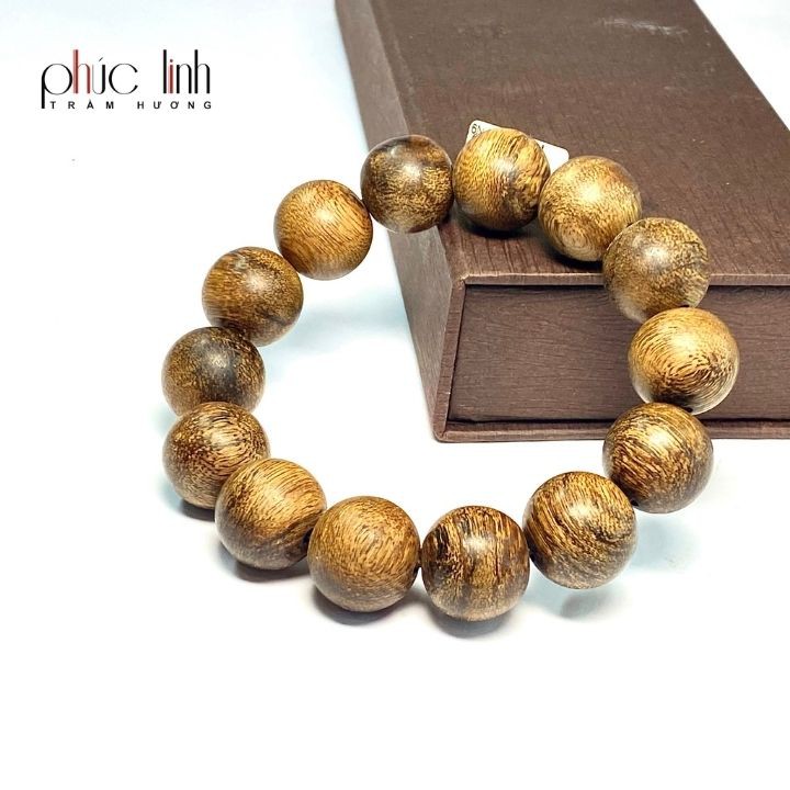 Vòng TAy Trầm Cao Cấp Indo Đen Quằn 16 ly PHÚC LINH