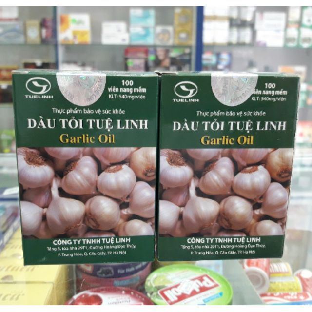 Dầu tỏi Tuệ Linh hộp 100 viên