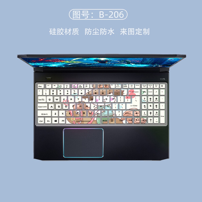 Phim Hoạt Hình Dán Bảo Vệ Bàn Phím Chống Bụi Cho Acer Nitro 5 AN515-45 AN515-55 42 51 51EZ 51BY 791P