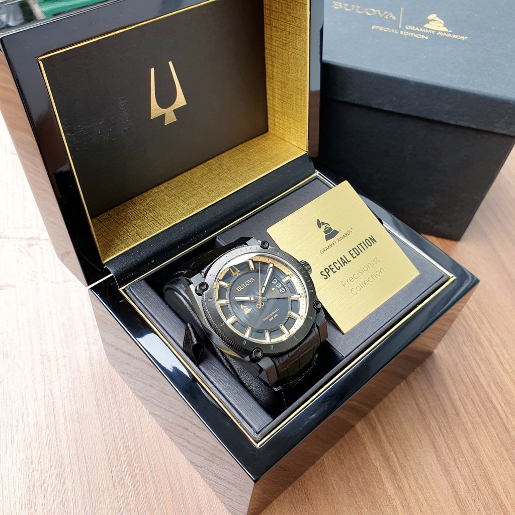 Đồng hồ nam Bulova Precisionist Men's Special Grammy Edition Quartz 46.5mm Watch 98B294