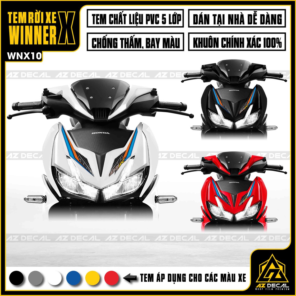 Tem Rời Winner X Chủ Đề One Heart Pattern | WNX10 | Decal Chế Chất Liệu PVC Cao Cấp, In Rõ Nét