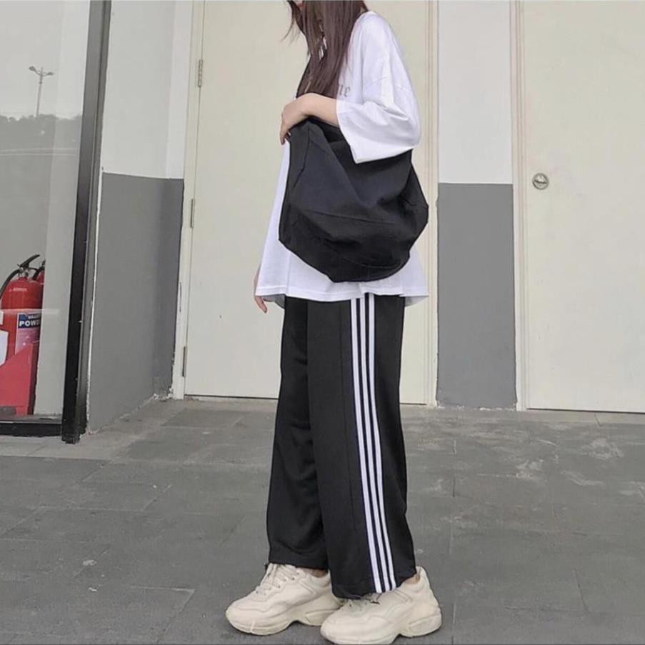 Quần ỐNG RỘNG SỌC Nam Nữ Unisex
