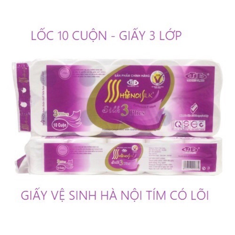 [Mã 267FMCGSALE giảm 8% đơn 500K] Sỉ Giấy Vệ Sinh Hà Nội Dây 10 Cuộn