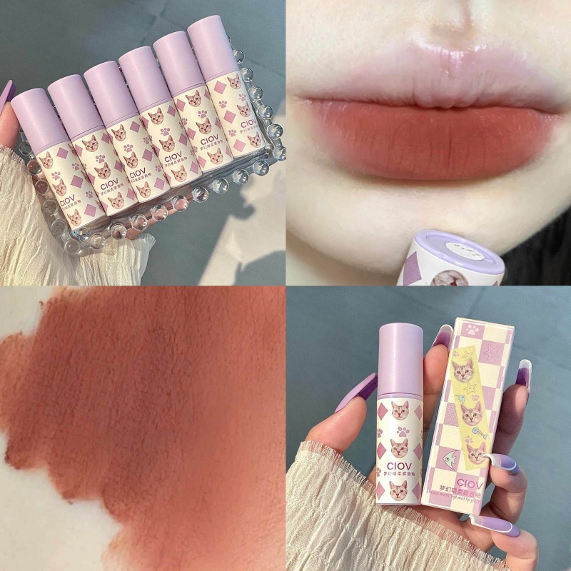 Son Môi Trang Điểm Mềm Mịn Như Nhung Nhẹ Nhàng Tạo Hiệu Ứng Sương Khói CIOV