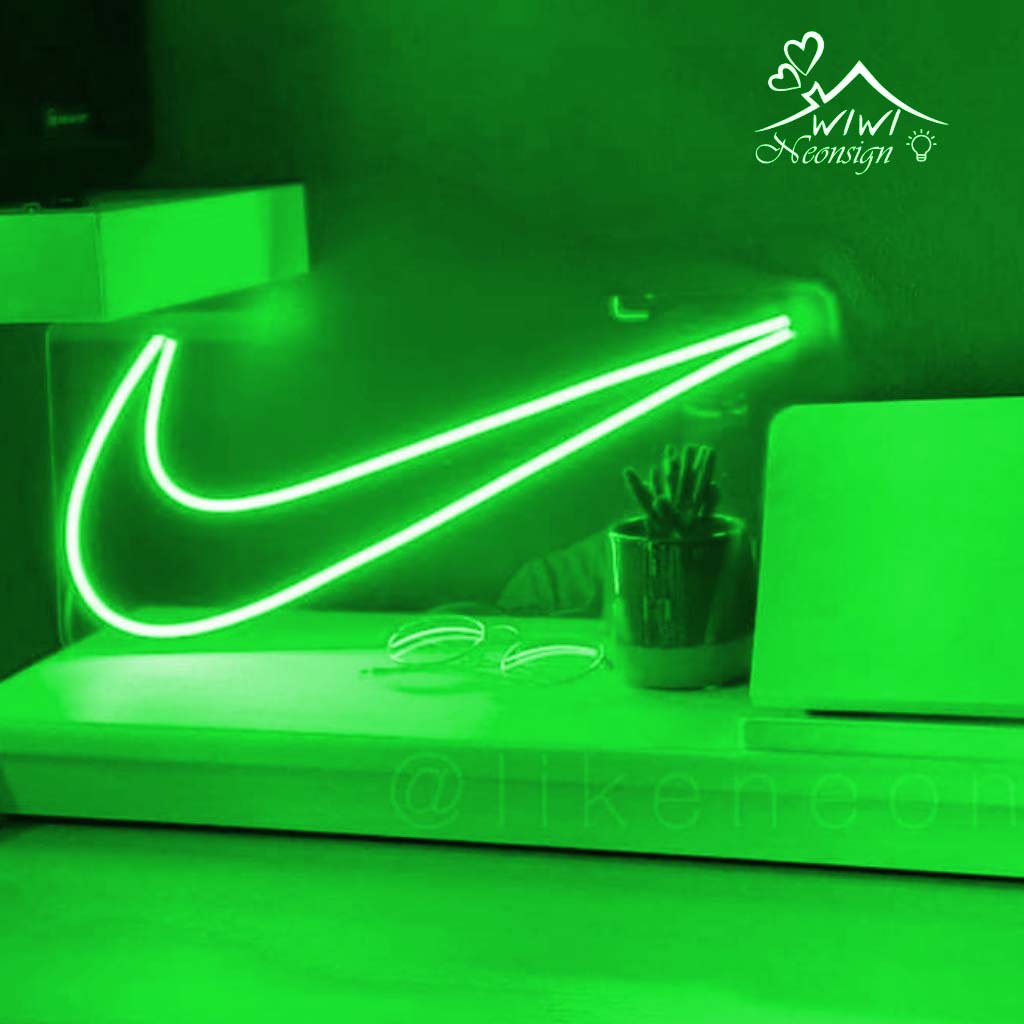 Đèn led neon nike nhiều màu giá rẻ sập sàn | size 31x14 cm | Decor trang trí phòng ngủ
